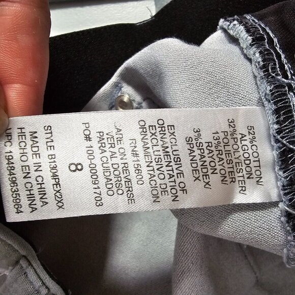 Democracy Women’s 8 Green Ab Technology Skinny Pants Stretch Soft Neutral - Picture 5 of 12